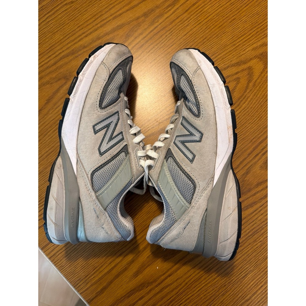 New Balance 990v5 Castlerock Grey Suede - Women's Size 9.5 B (Made in USA) - Picture 3 of 5